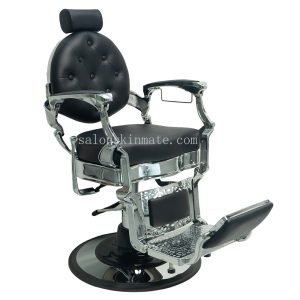 Barber Chair Black And Silver