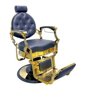 black and gold barber chairs