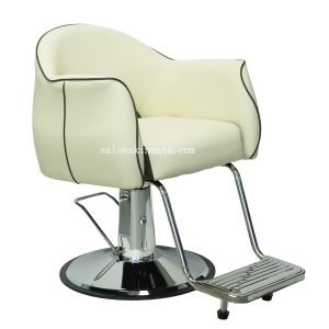 white salon chair
