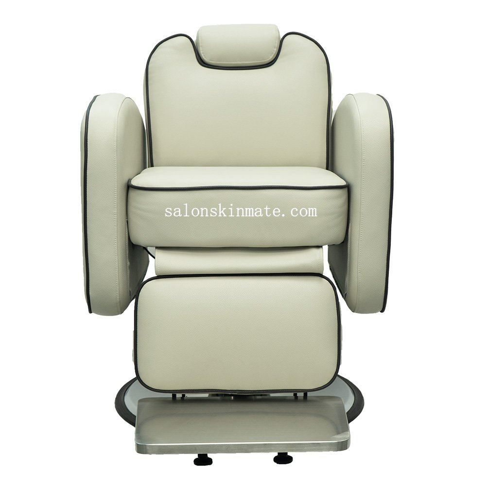 white barber chairs