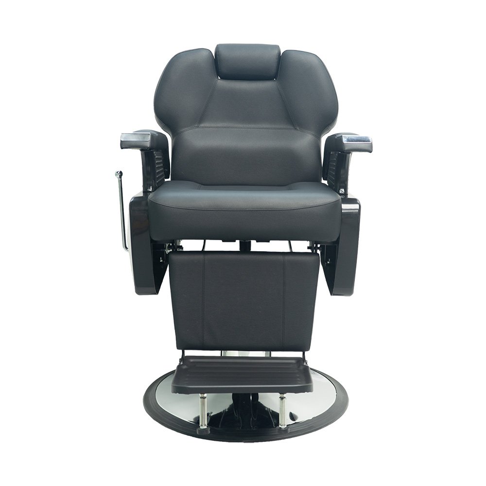 Modern Heavy Duty Steel Barber Chair Synthetic Leather Hair Salon Barber Shop Furniture - Image 2