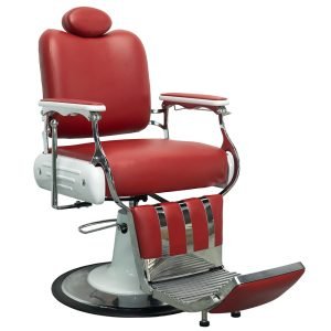 Reclining Backrest Easy-to-Use Hydraulic Lift Durable Modern Commercial Salon Barber Chair