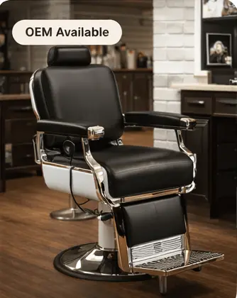 Modern Black Barber Chair