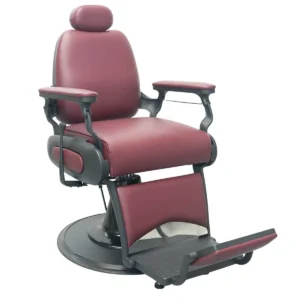 luxury heavy duty barber chair burgundy black base
